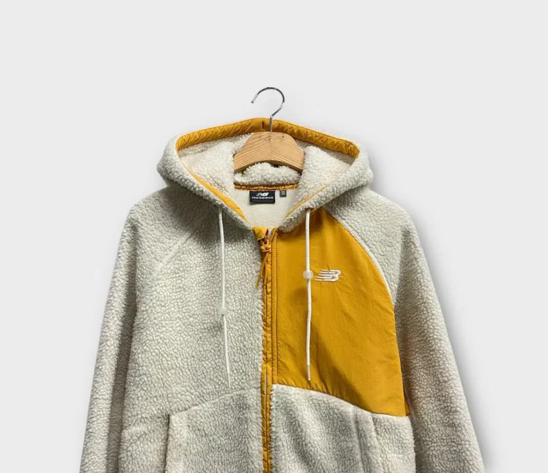 뉴발란스 NB 아이보리 뽀글이 집업 85 XS 상품이미지2