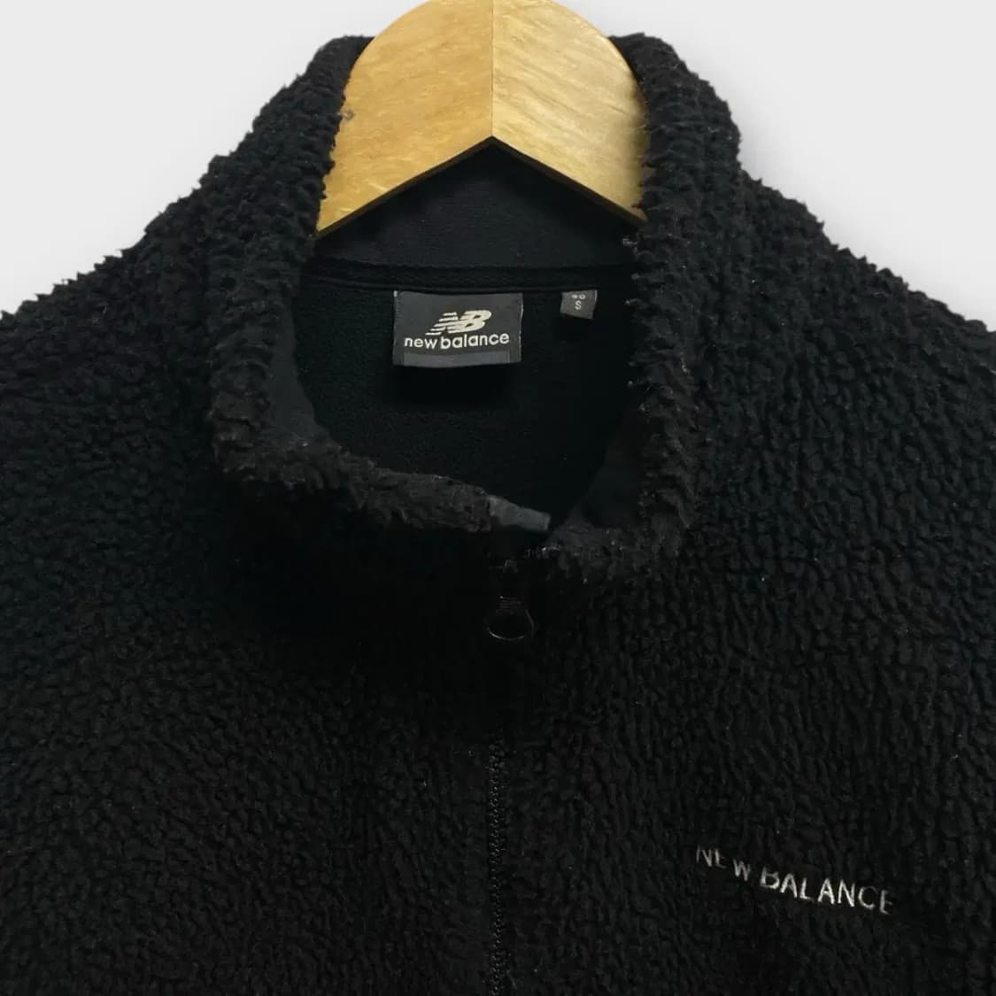 NB 뉴발란스 BK 뽀글이 집업 S 상품이미지4