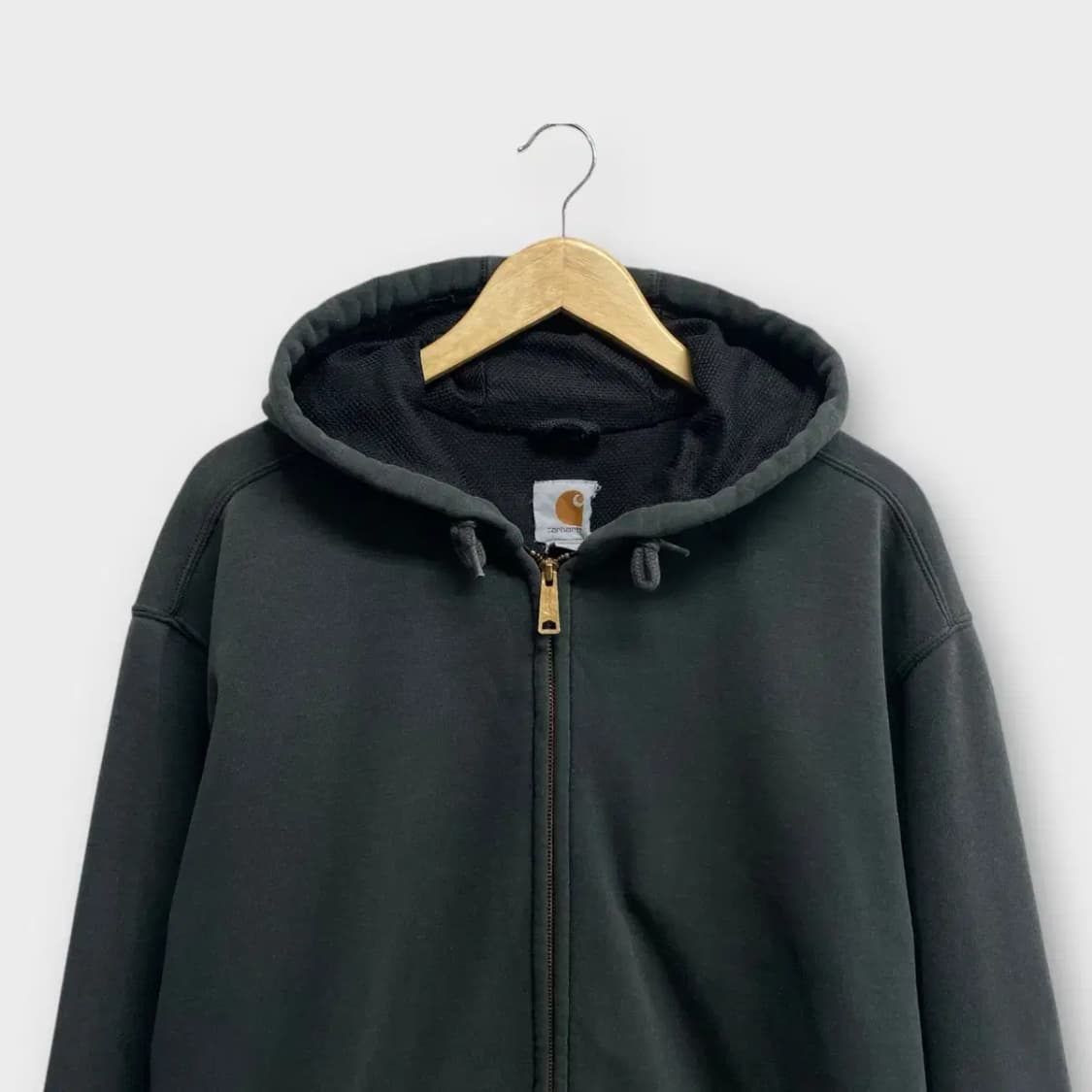 칼하트 써멀 먹색 후드집업 L-2XL 상품이미지2