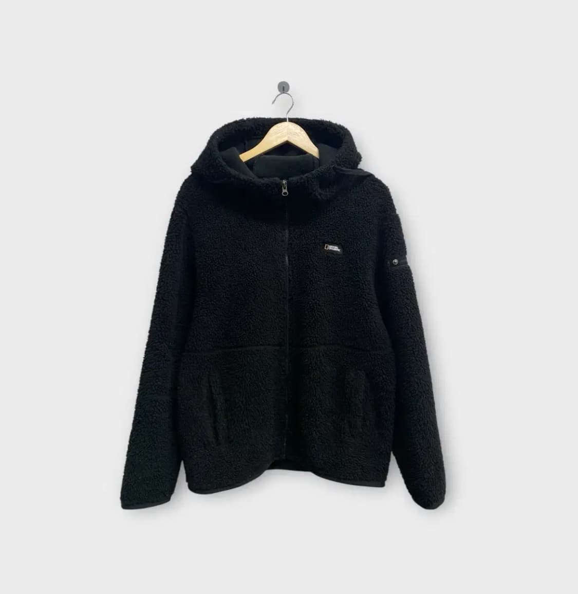 내셔널지오그래픽 뽀글이 후드집업 L 상품이미지1