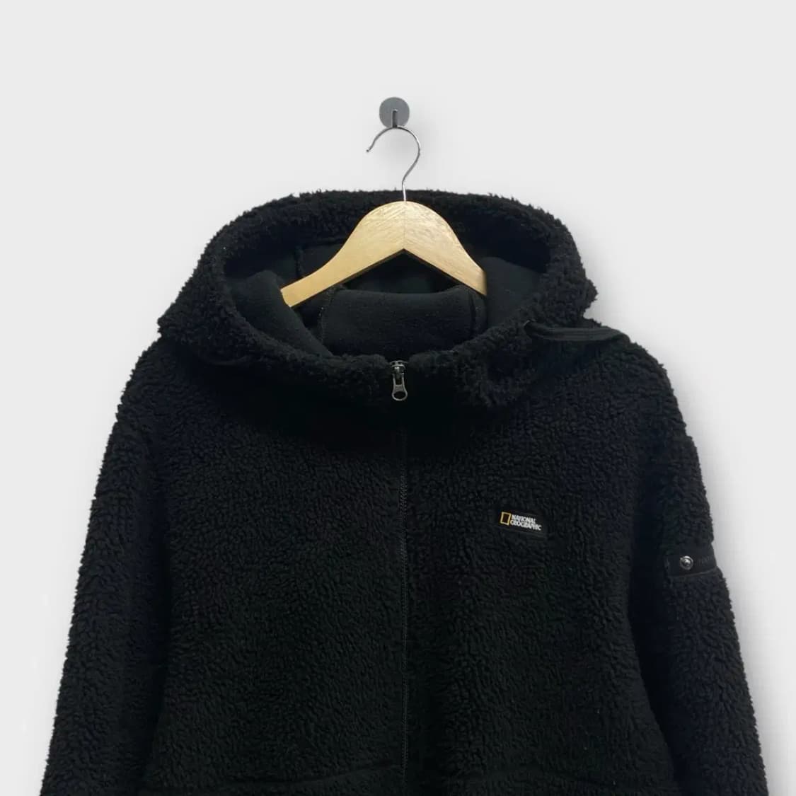 내셔널지오그래픽 뽀글이 후드집업 L 상품이미지2