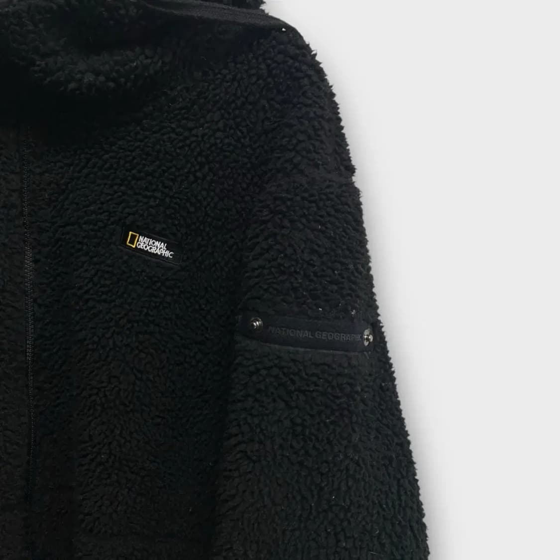 내셔널지오그래픽 뽀글이 후드집업 L 상품이미지4