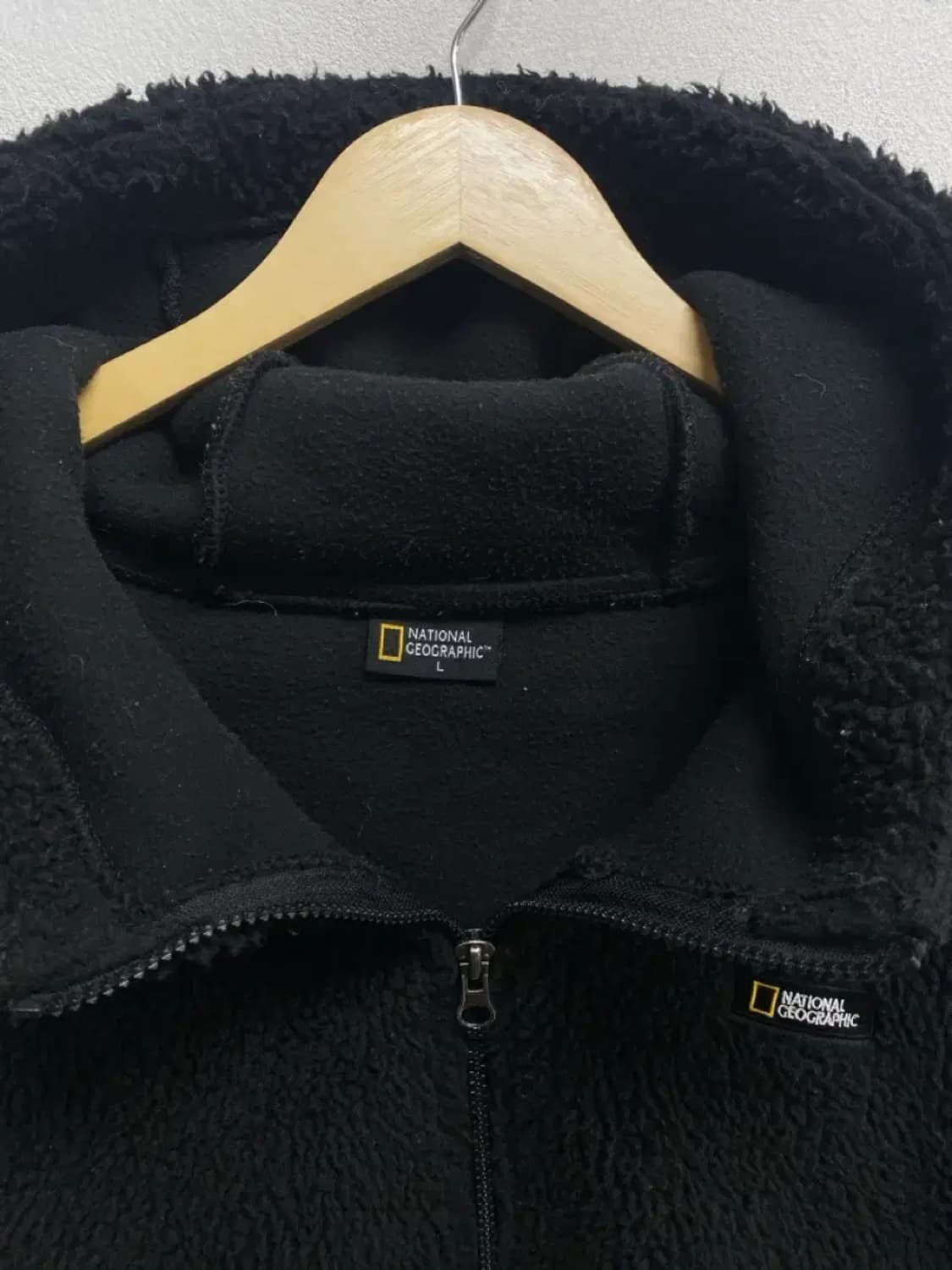 내셔널지오그래픽 뽀글이 후드집업 L 상품이미지5