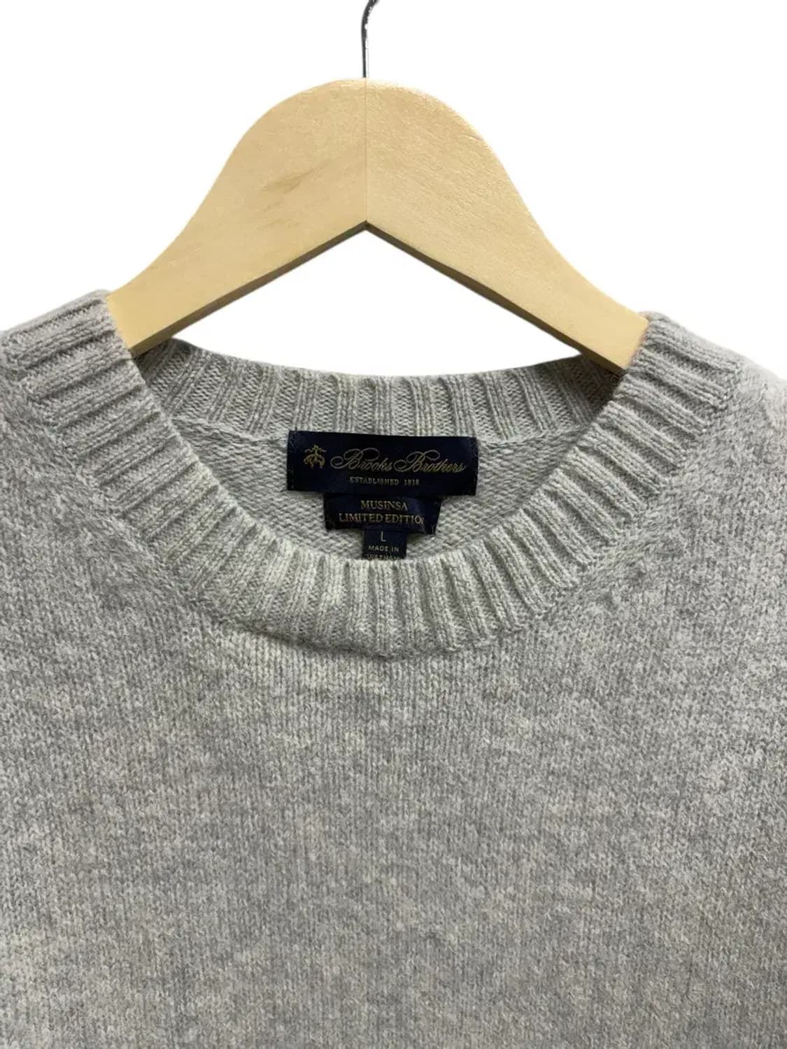 브룩스브라더스 그레이 울니트 L 상품이미지4
