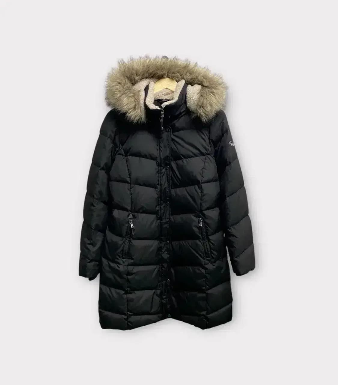 랄프로렌 여성 퍼트리밍 후드 다운 롱패딩 M 상품이미지1