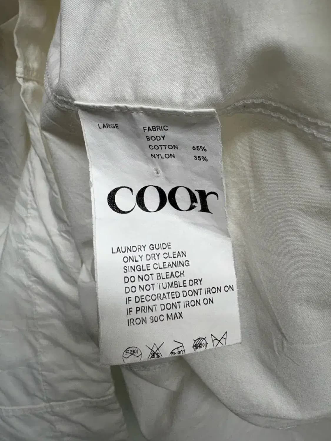쿠어 coor  STRING BIG POCKET SHIRT L 상품이미지5