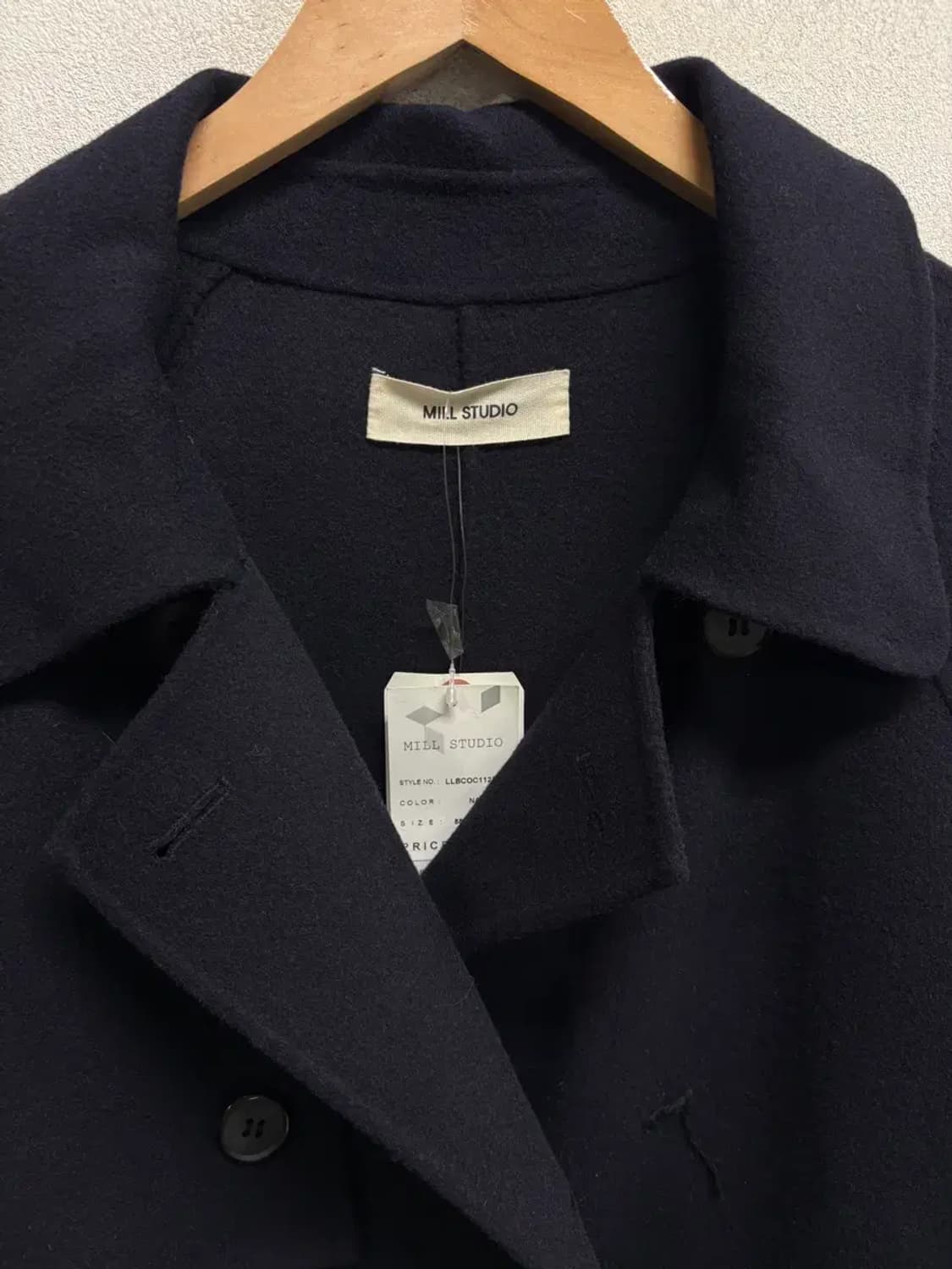 [새상품] 밀스튜디오 울 더블 롱코트 free 상품이미지4