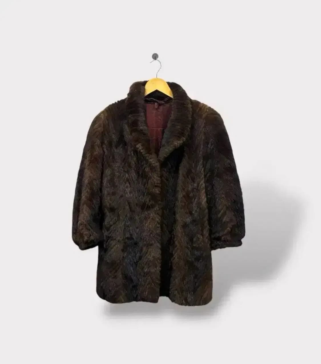 국제모피 (KUKJE) 리얼 브라운 밍크 코트 free 상품이미지1