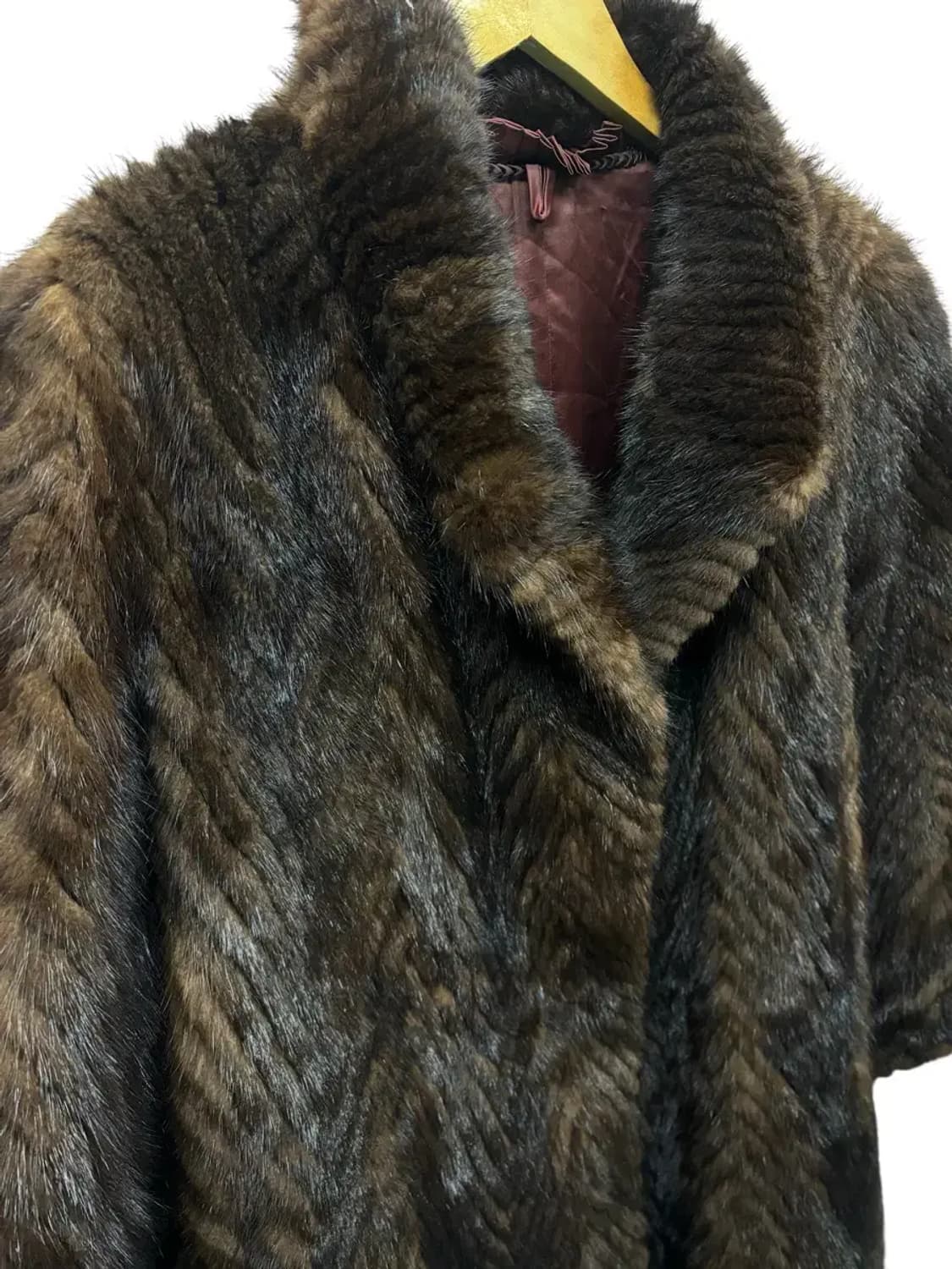 국제모피 (KUKJE) 리얼 브라운 밍크 코트 free 상품이미지4