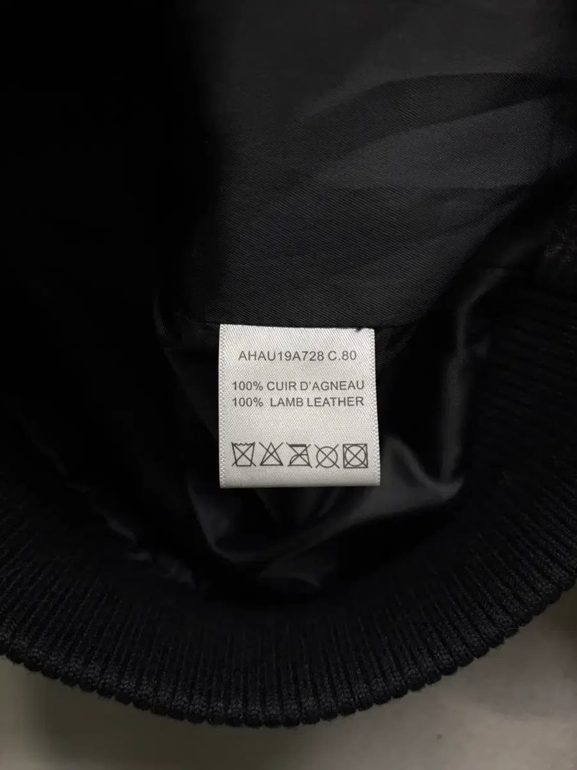 ISNANA  LAMB LEATHER 스컬 라이더 자켓 S-M 상품이미지6