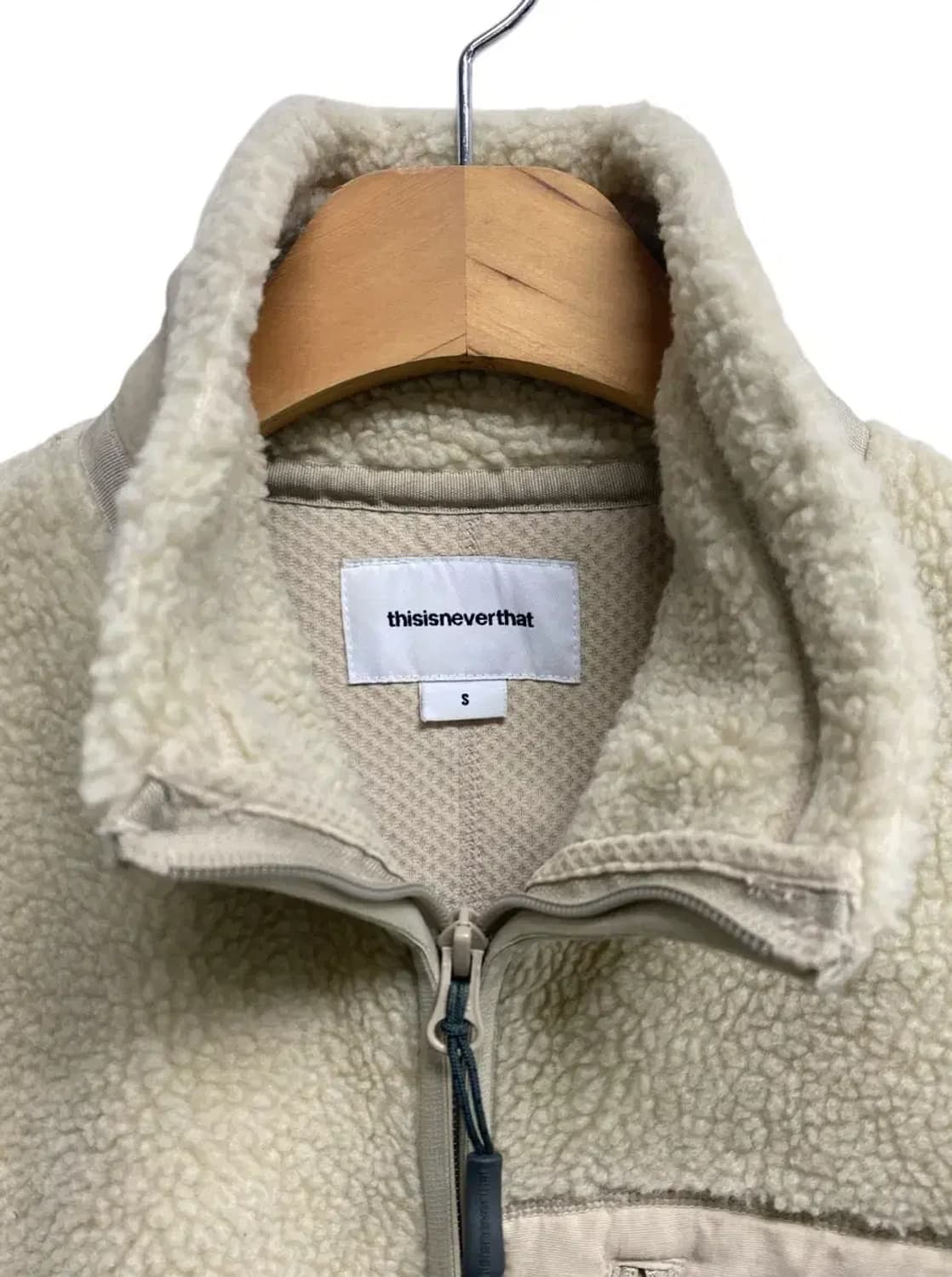 디스이즈네버댓 뽀글이 점퍼 S 상품이미지4