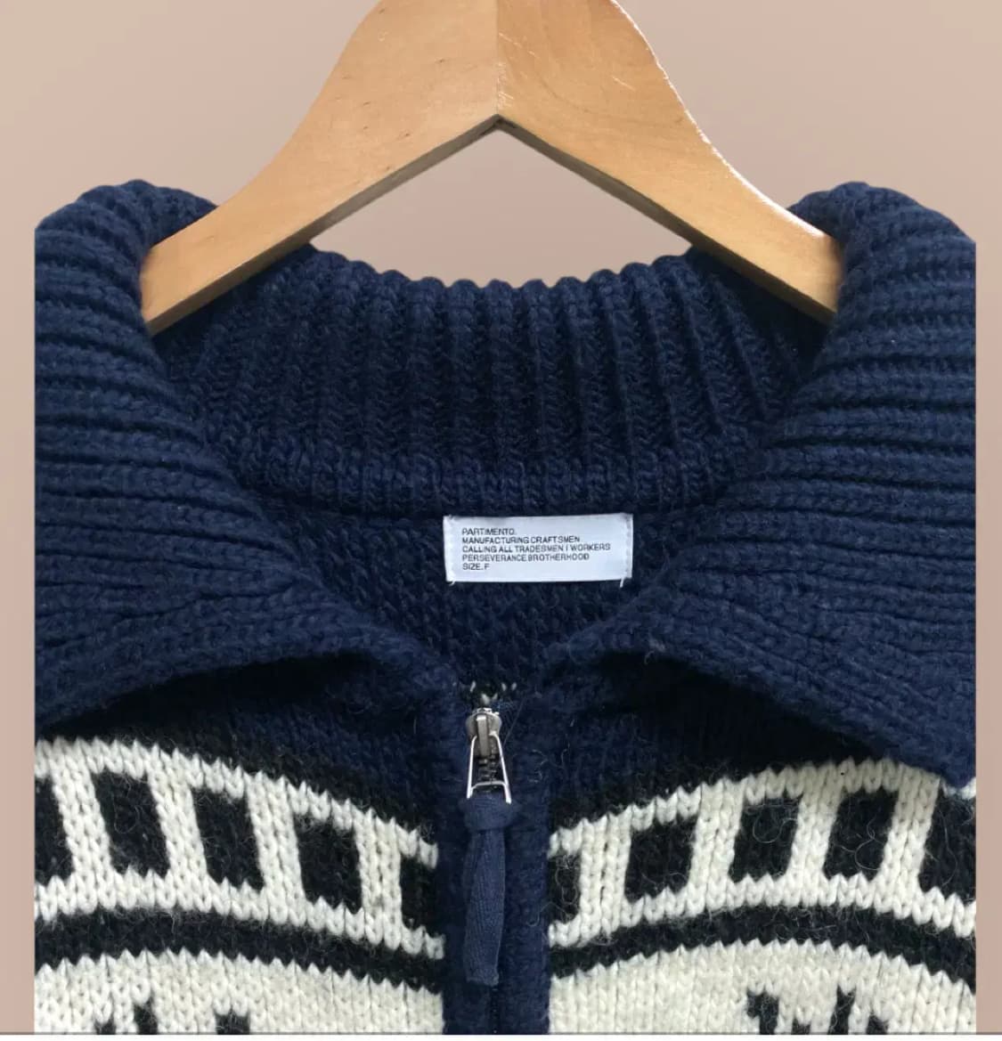 파르티멘토 코위찬 니트 노르딕 집업 가디건 free 상품이미지3