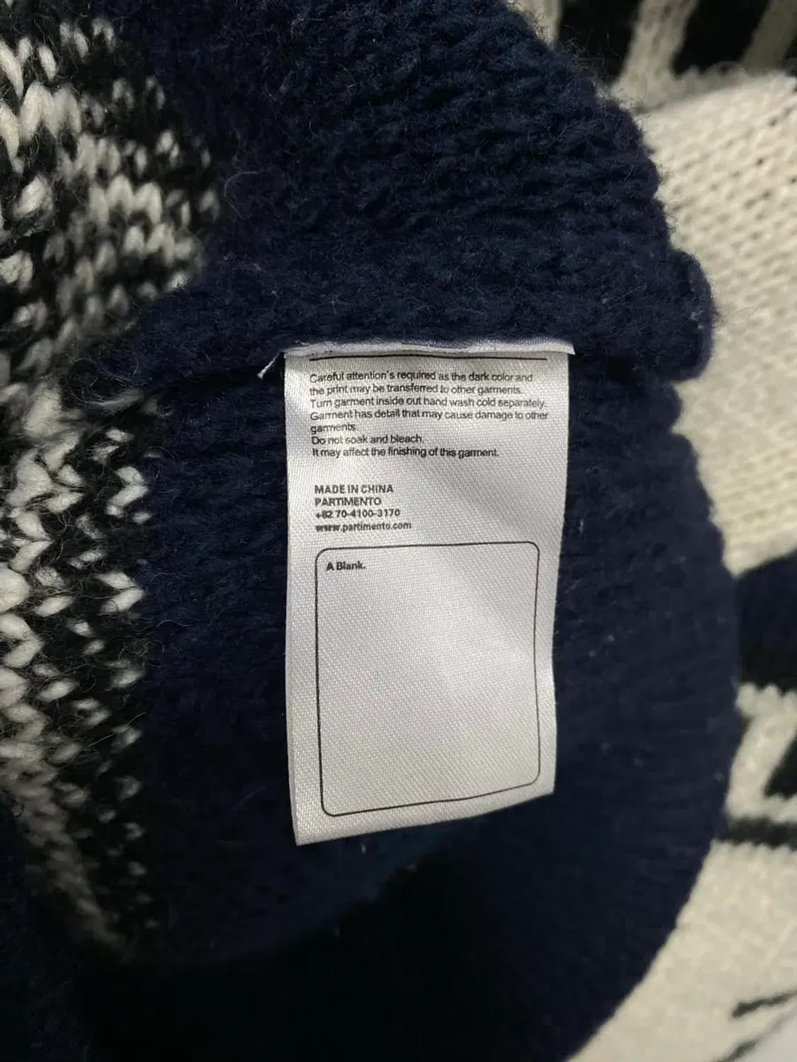 파르티멘토 코위찬 니트 노르딕 집업 가디건 free 상품이미지8