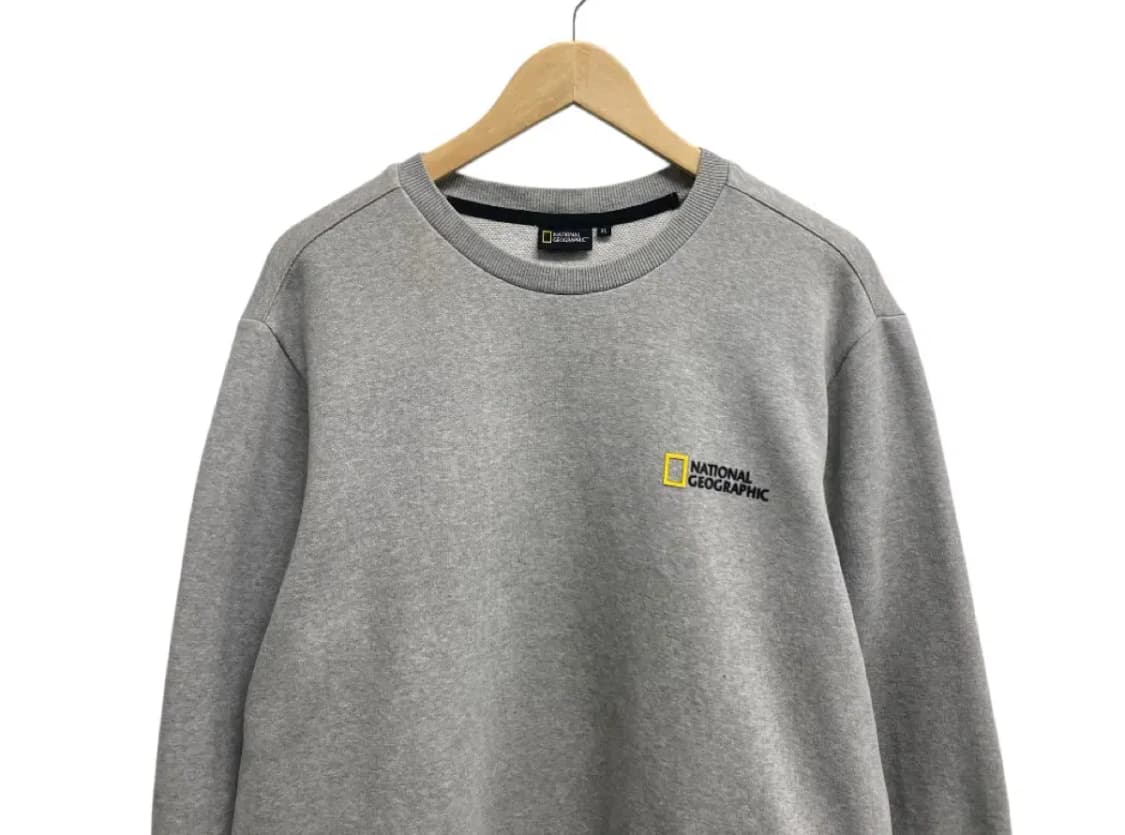 내셔널지오그래픽 그레이 맨투맨 XL 상품이미지2