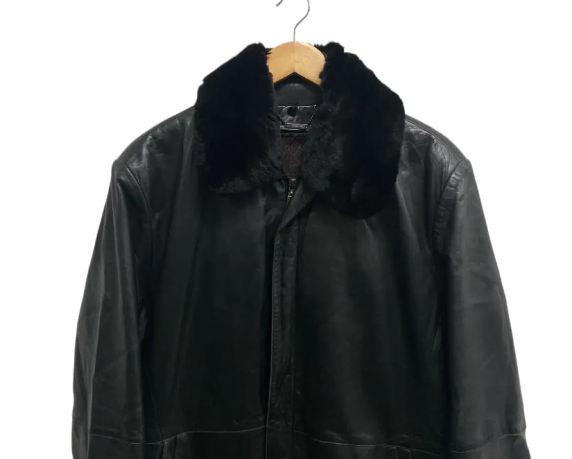 런던포그 양가죽 퍼카라 레더코트 XL 상품이미지2