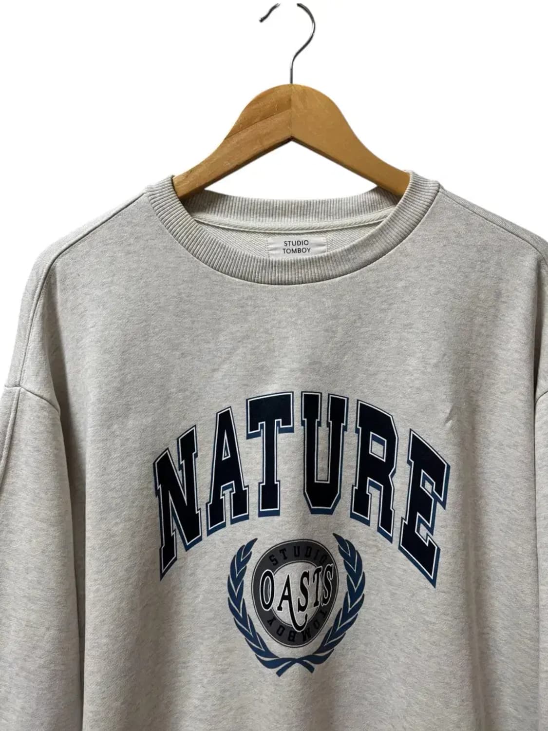 스튜디오톰보이 시그니처핏 크롭 맨투맨 Free 상품이미지4