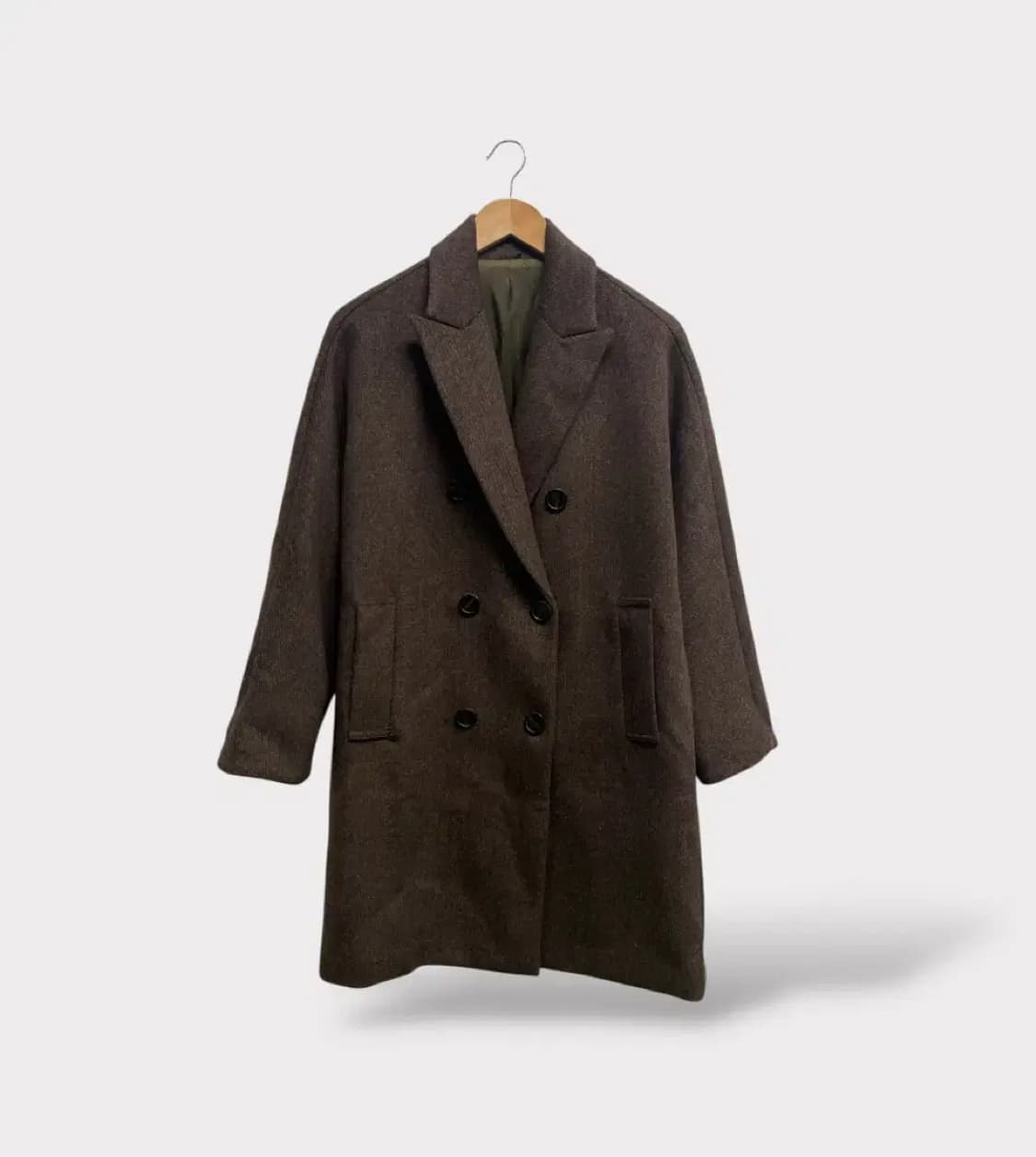 브라운 울 블렌드 코트 S 상품이미지1