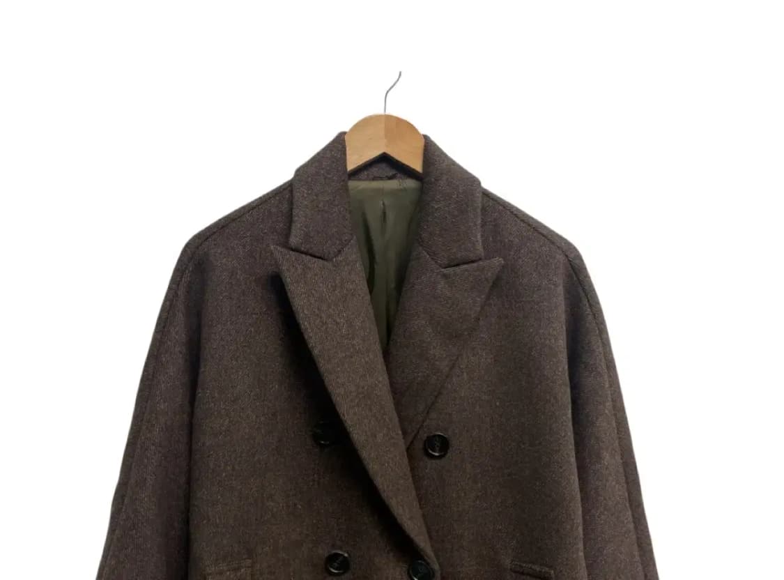 브라운 울 블렌드 코트 S 상품이미지2