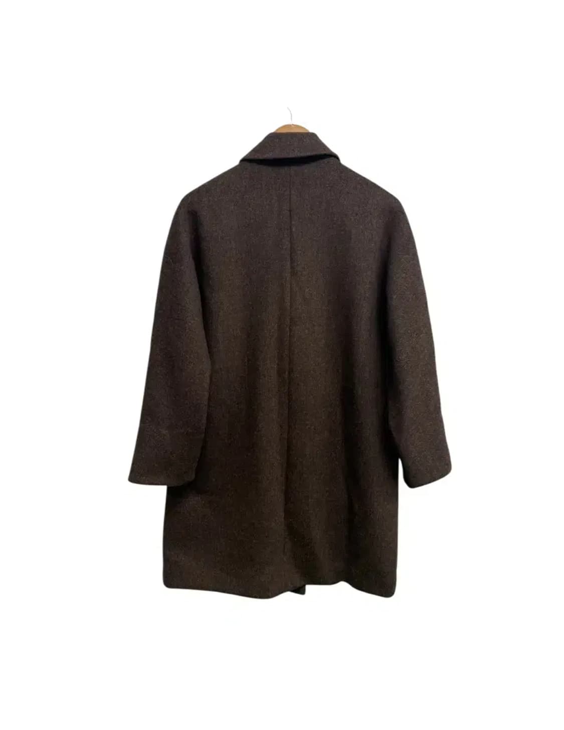 브라운 울 블렌드 코트 S 상품이미지3