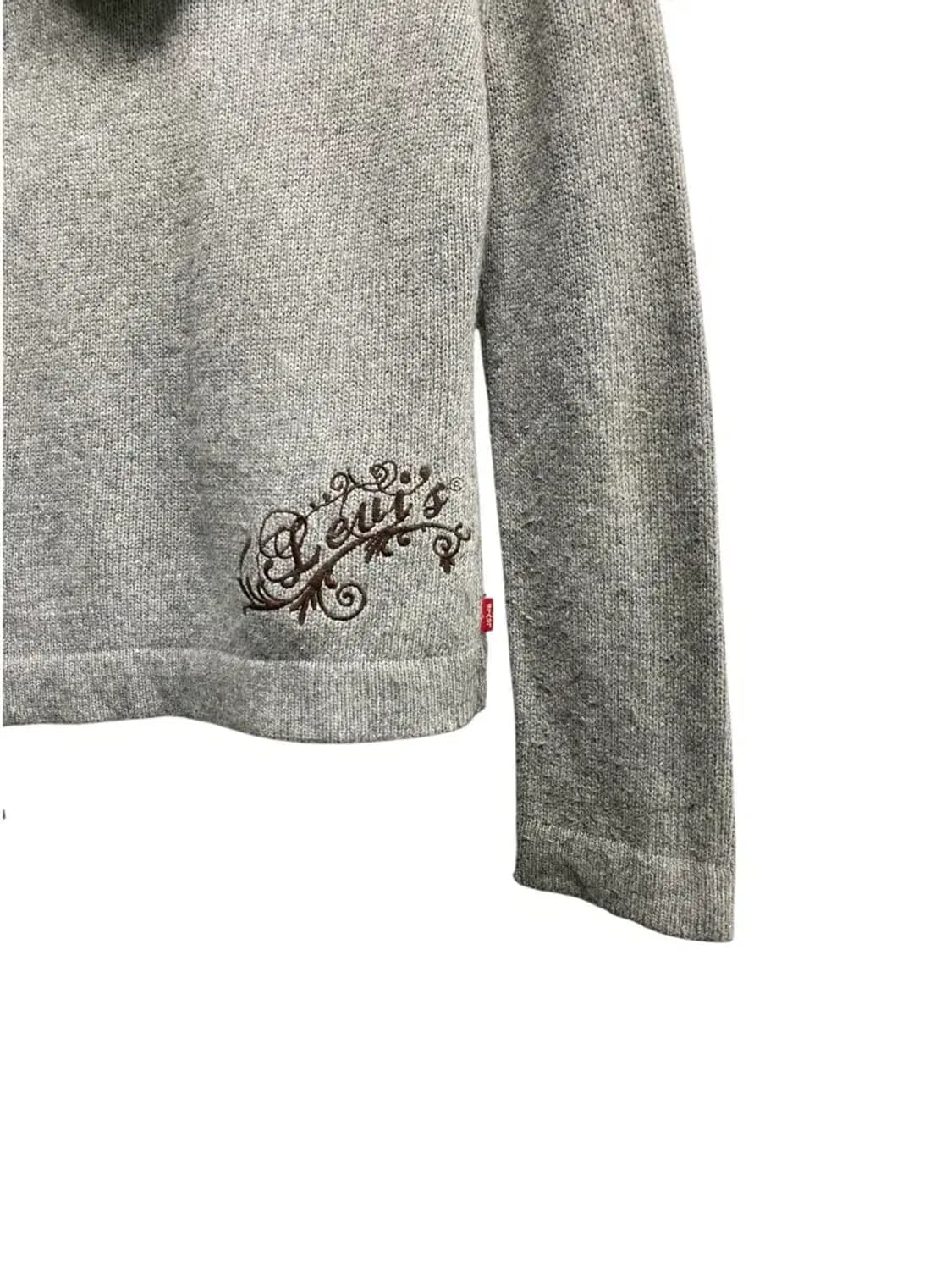 리바이스 Levis 니트 후드 집업 XS-S 상품이미지4