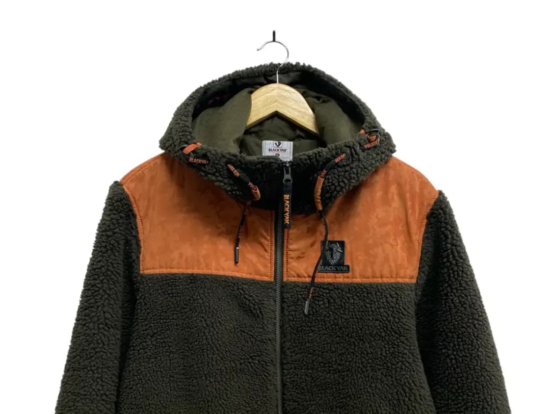 블랙야크 카키컬러 양털 뽀글이 후리스 105 상품이미지2