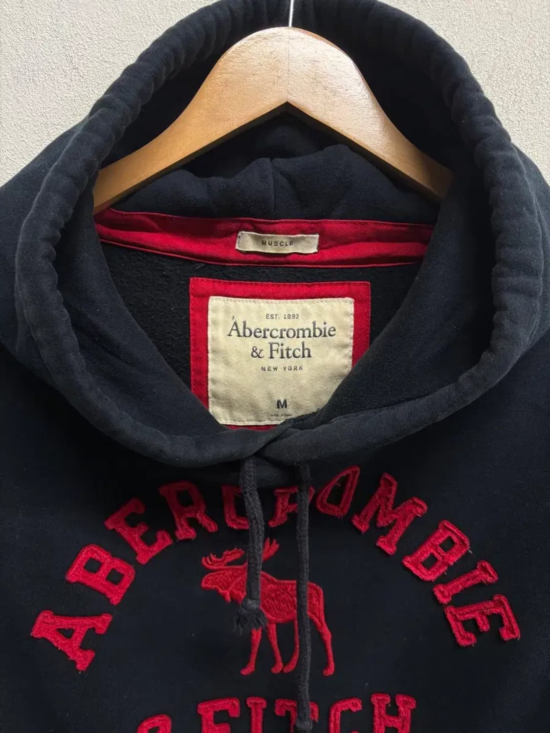 아베크롬비 네이비 후드티 M 상품이미지5