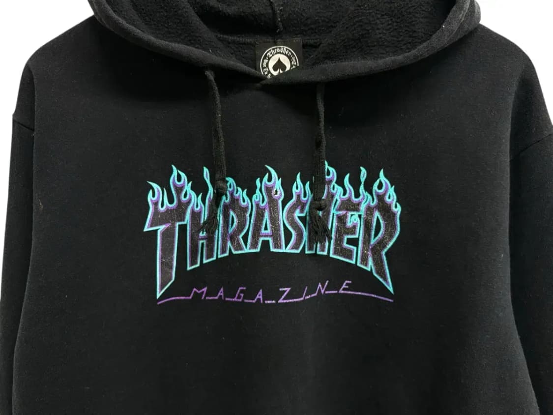 THRASHER 후디 블랙 L 상품이미지2