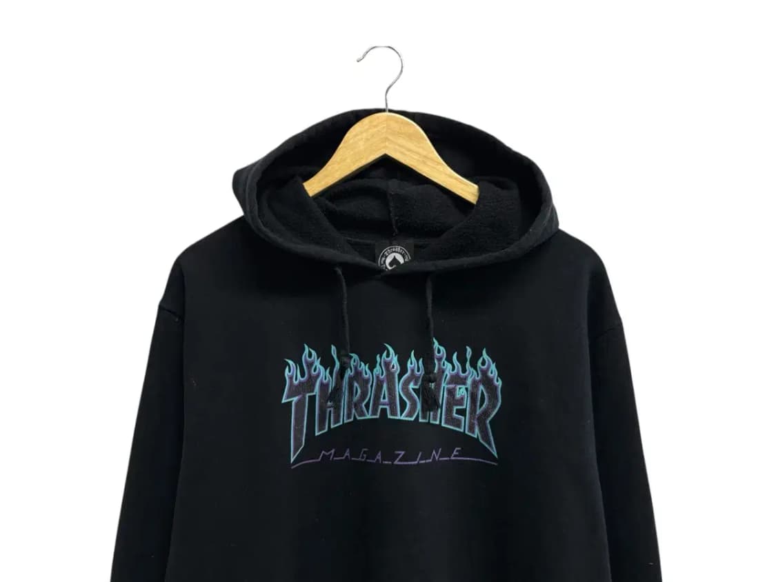 THRASHER 후디 블랙 L 상품이미지3