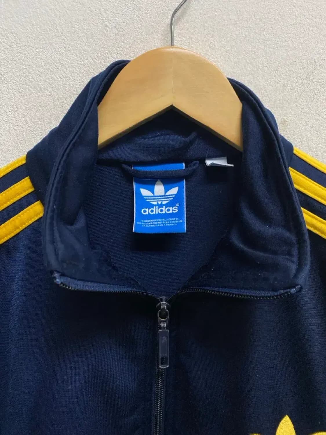 아디다스 파이어버드 네이비 엘로우라인 트랙탑 95 상품이미지5