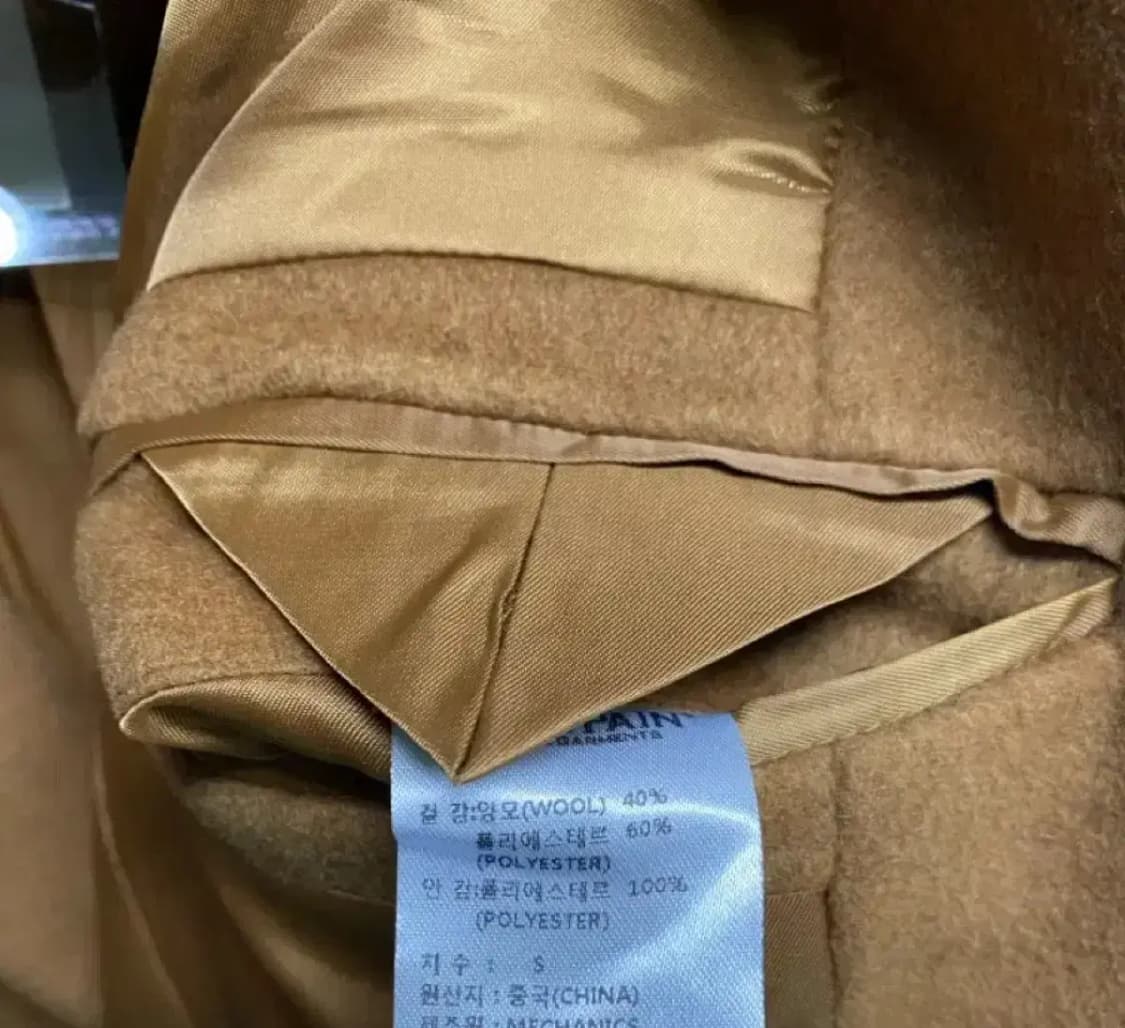 [새상품] 세인트페인 카멜 울코트 S 상품이미지5