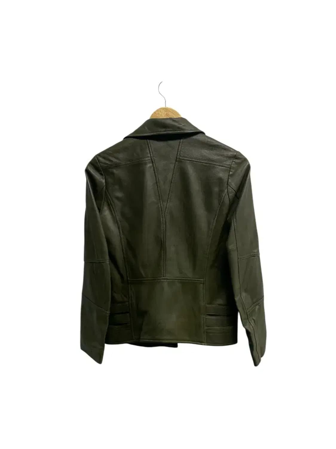 양가죽 레더 라이더 카키컬러 자켓 - 85 상품이미지3