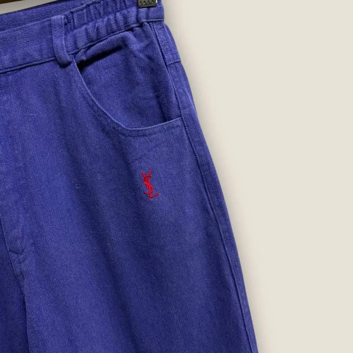 YSL 입생로랑 퍼플 워싱 데님팬츠 S 상품이미지2