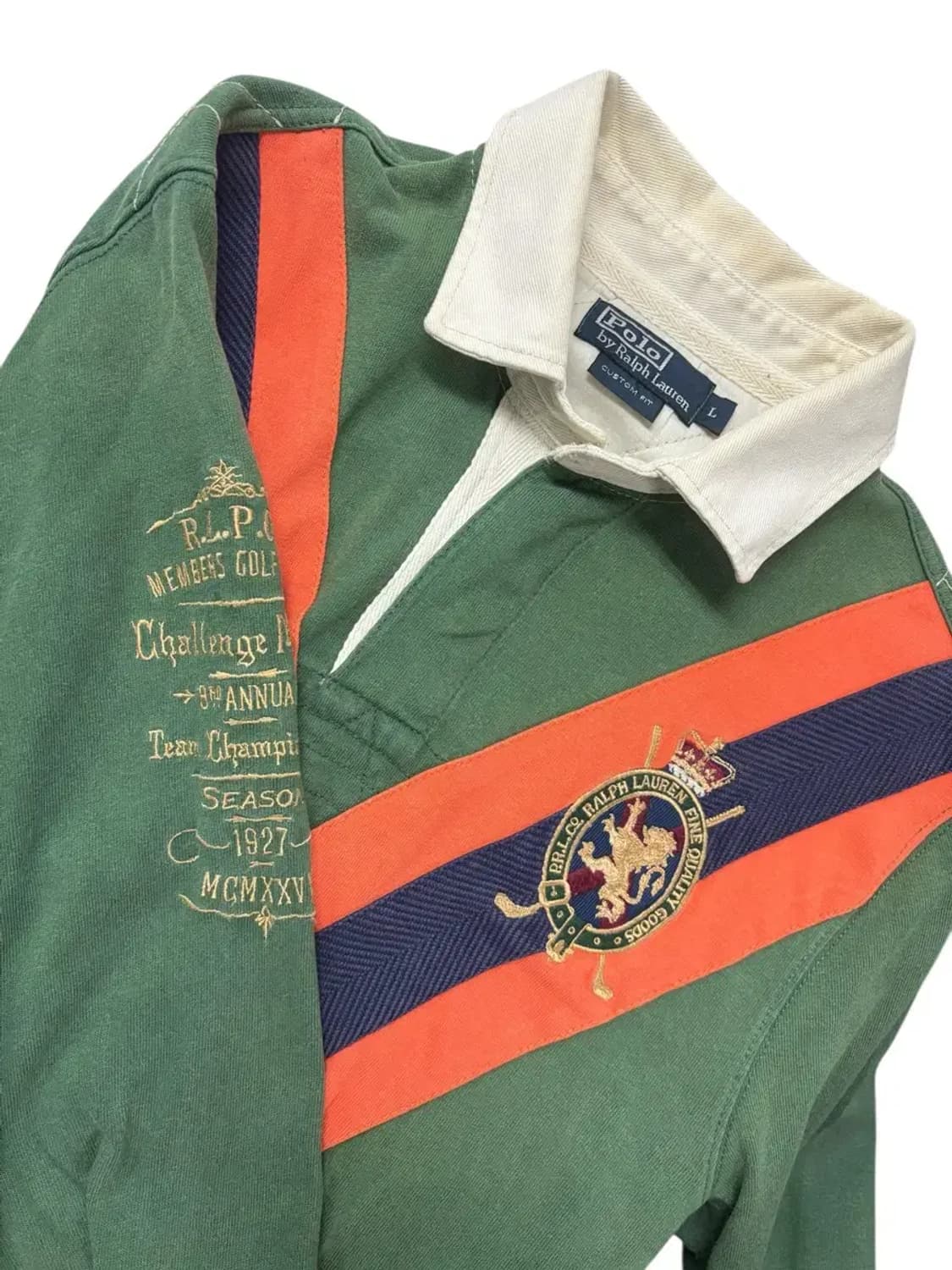 폴로 랄프로렌 워싱 V 럭비 티셔츠 L 상품이미지5