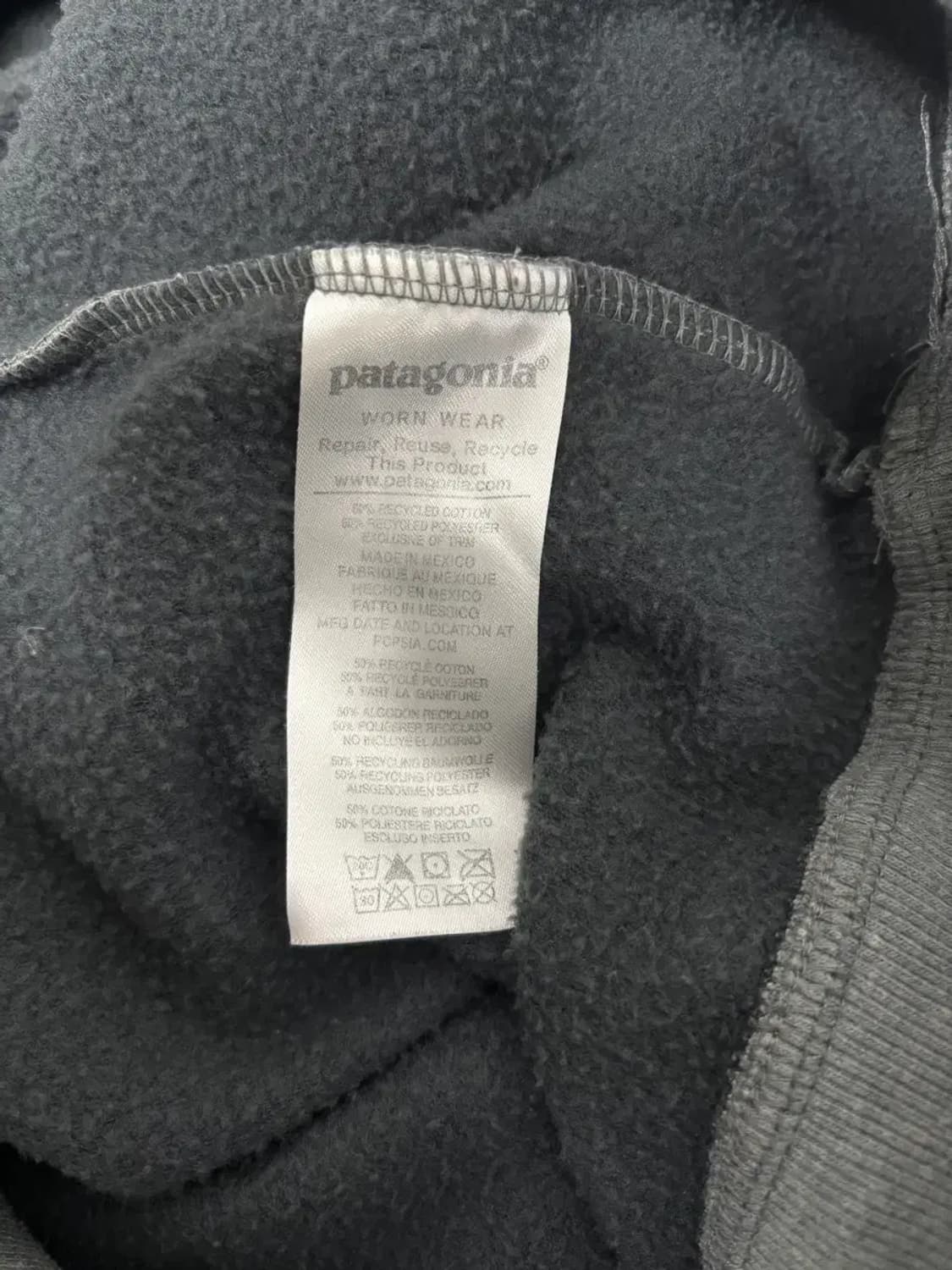 파타고니아 그레이 기모 맨투맨 M 상품이미지7