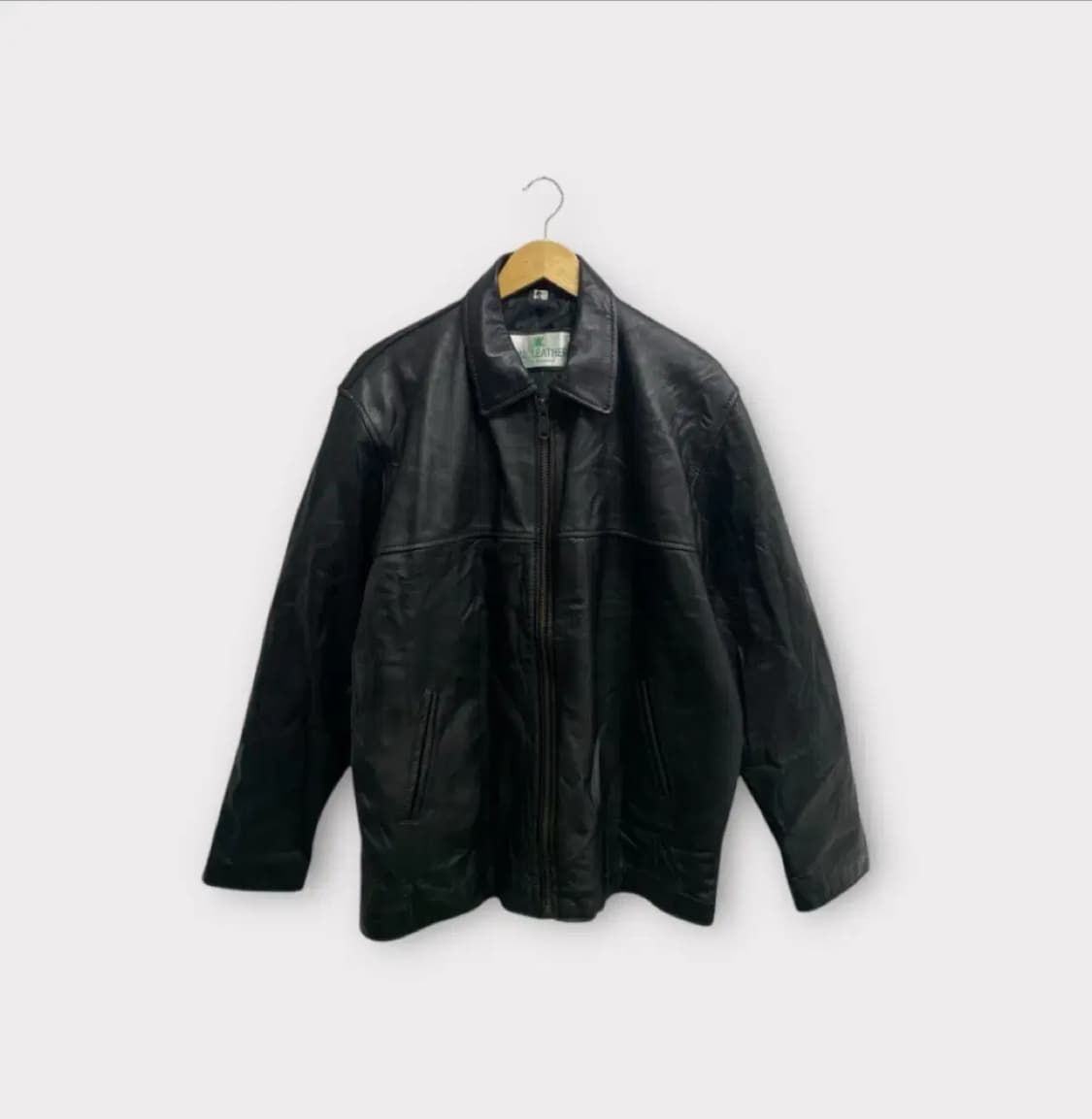 REAL LEATHER 빈티지 레더자켓 L 상품이미지1