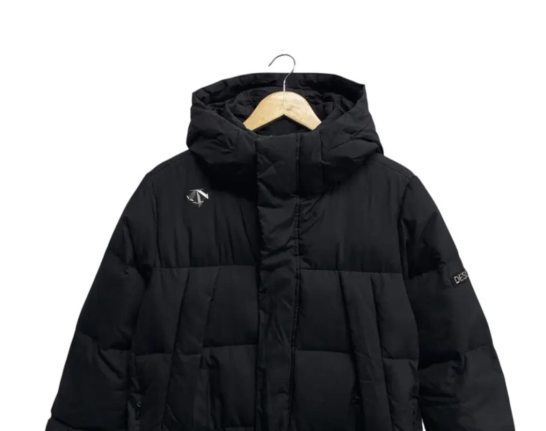 데상트 올블랙 구스 롱패딩 90 상품이미지2