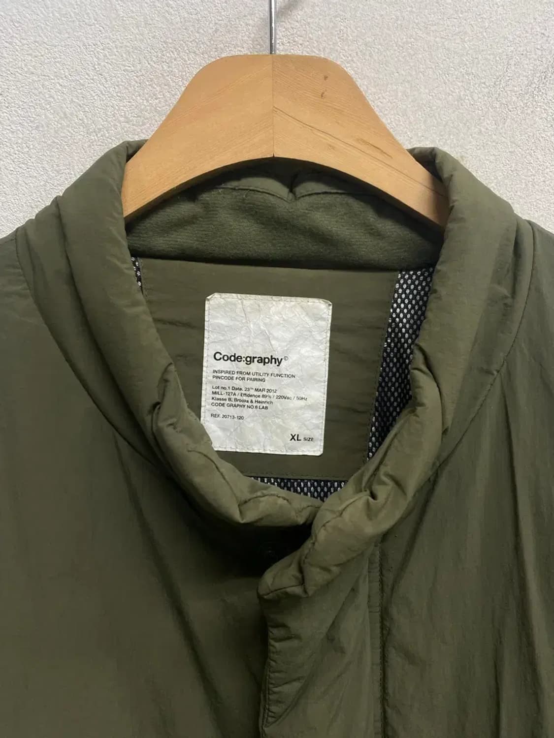 코드그라피 밀리터리 패딩 XL 상품이미지6