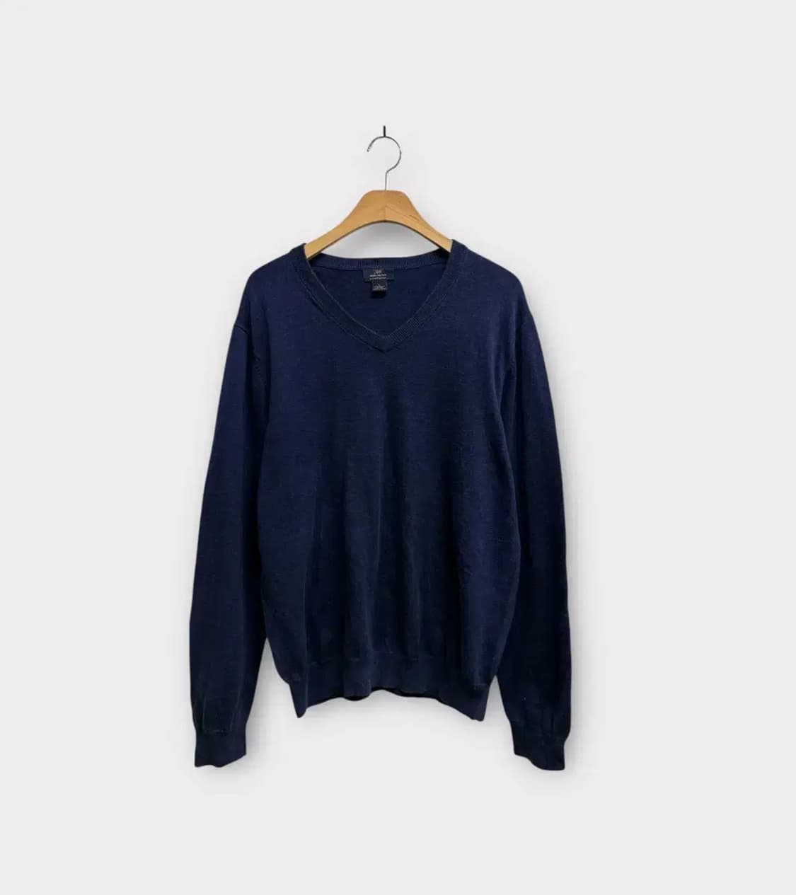 브룩스브라더스 네이비 브이넥 니트 L 상품이미지1