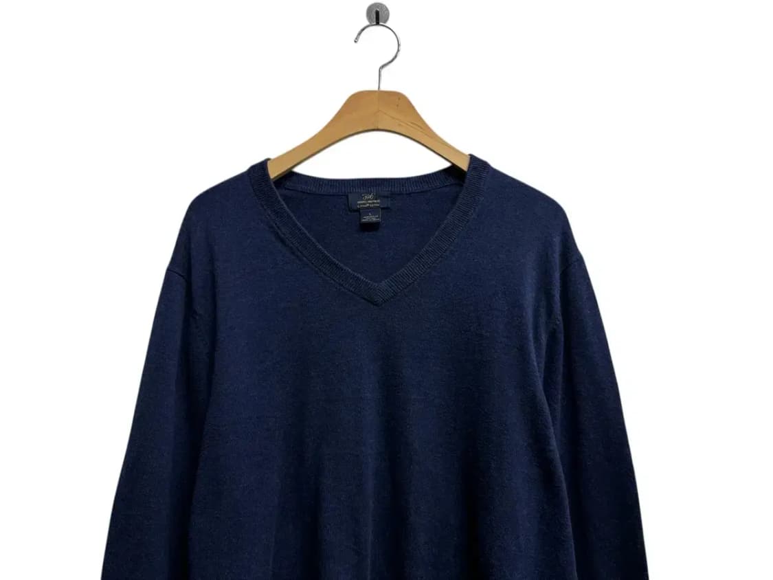 브룩스브라더스 네이비 브이넥 니트 L 상품이미지2
