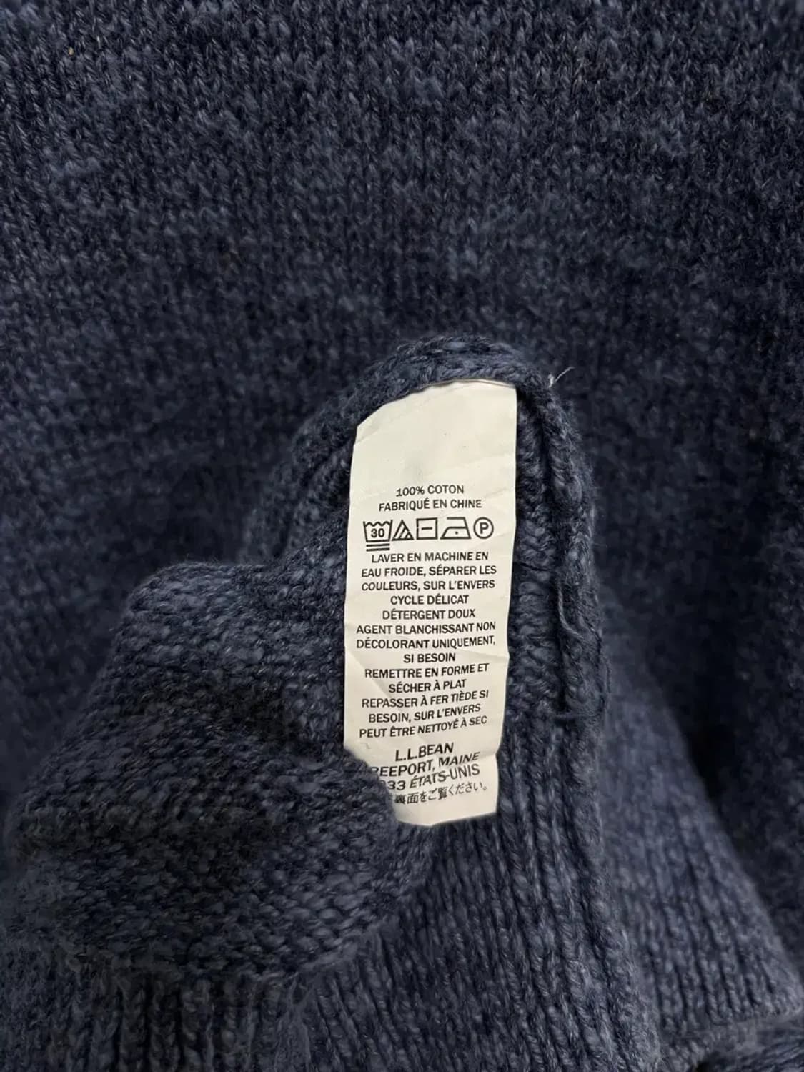 엘엘빈 LL Bean 보카시 라운드 니트 XL 상품이미지5