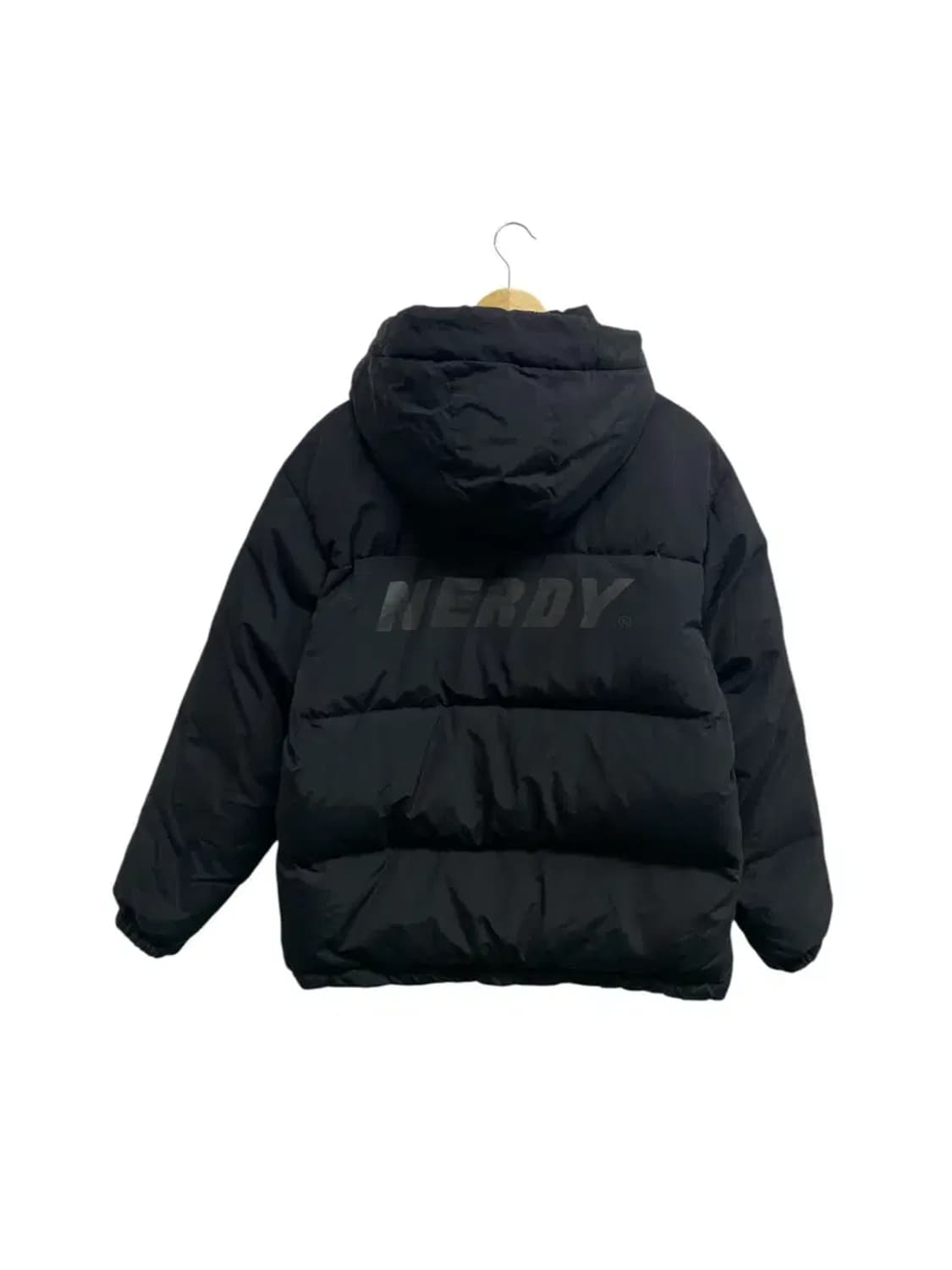 널디 덕다운 패딩 블랙 M 상품이미지3
