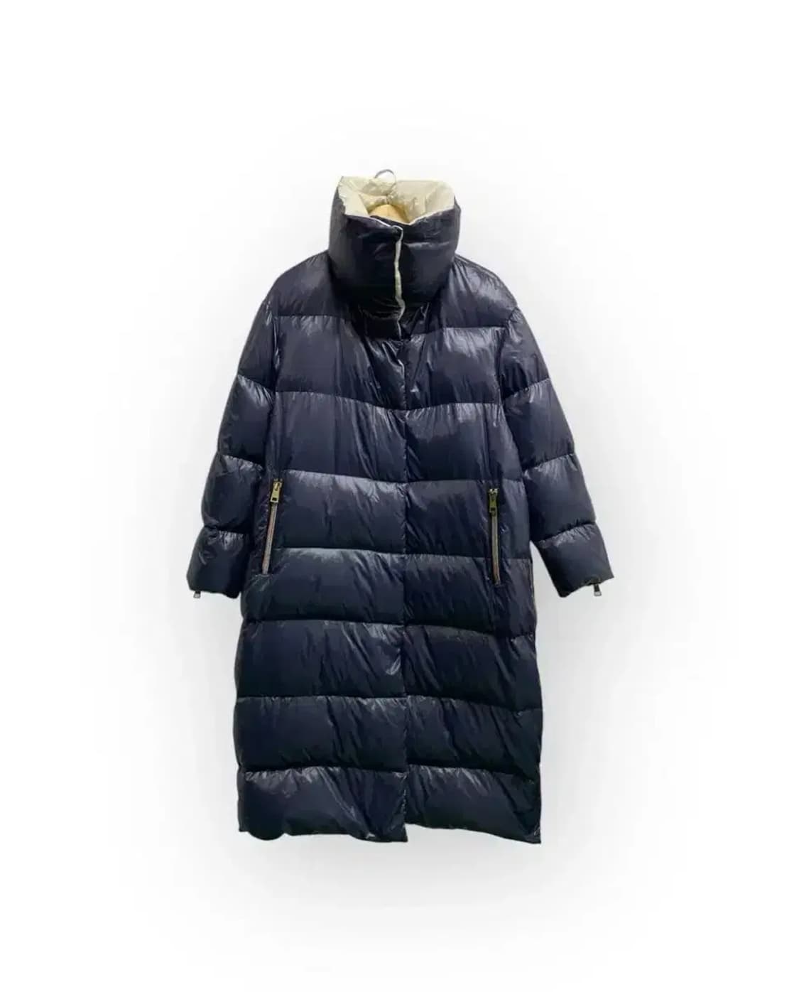 이태리 MARTYLO 하이넥 유광 롱패딩 L 상품이미지1