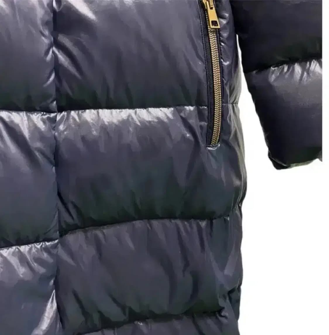 이태리 MARTYLO 하이넥 유광 롱패딩 L 상품이미지7