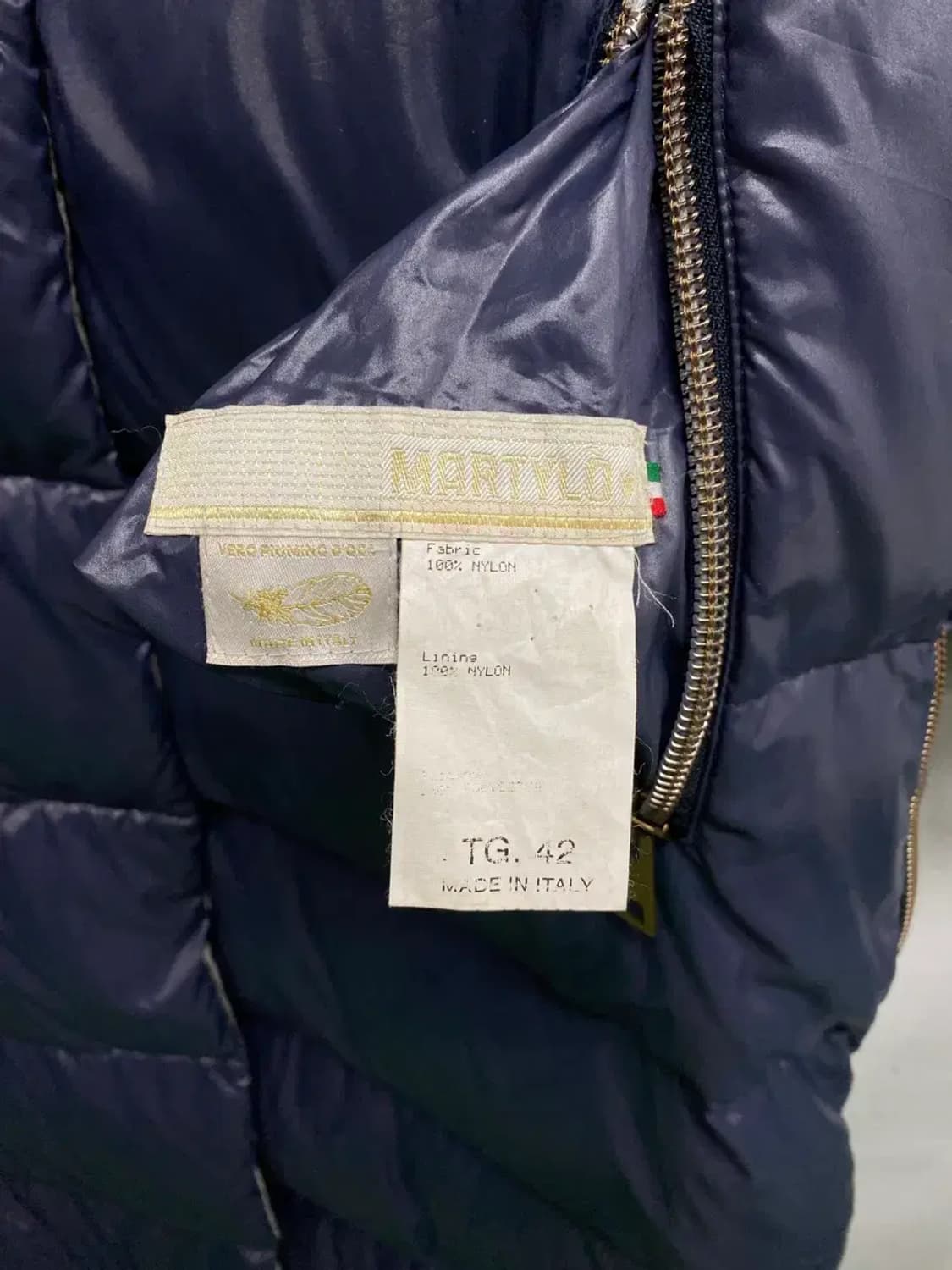 이태리 MARTYLO 하이넥 유광 롱패딩 L 상품이미지8