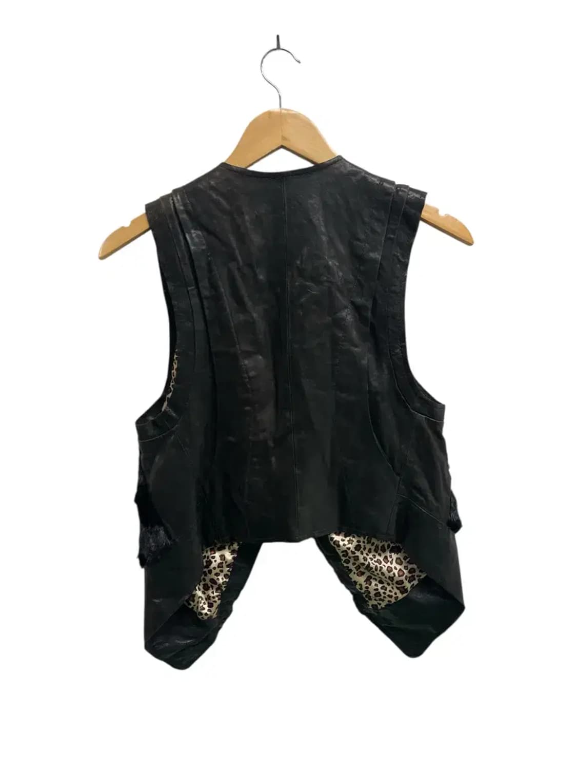 진도 레오파드 빈티지 밍크 베스트 XS-S 상품이미지4