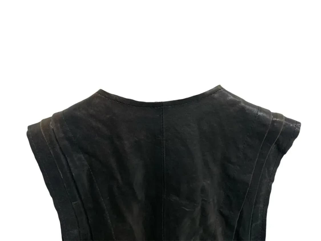 진도 레오파드 빈티지 밍크 베스트 XS-S 상품이미지5