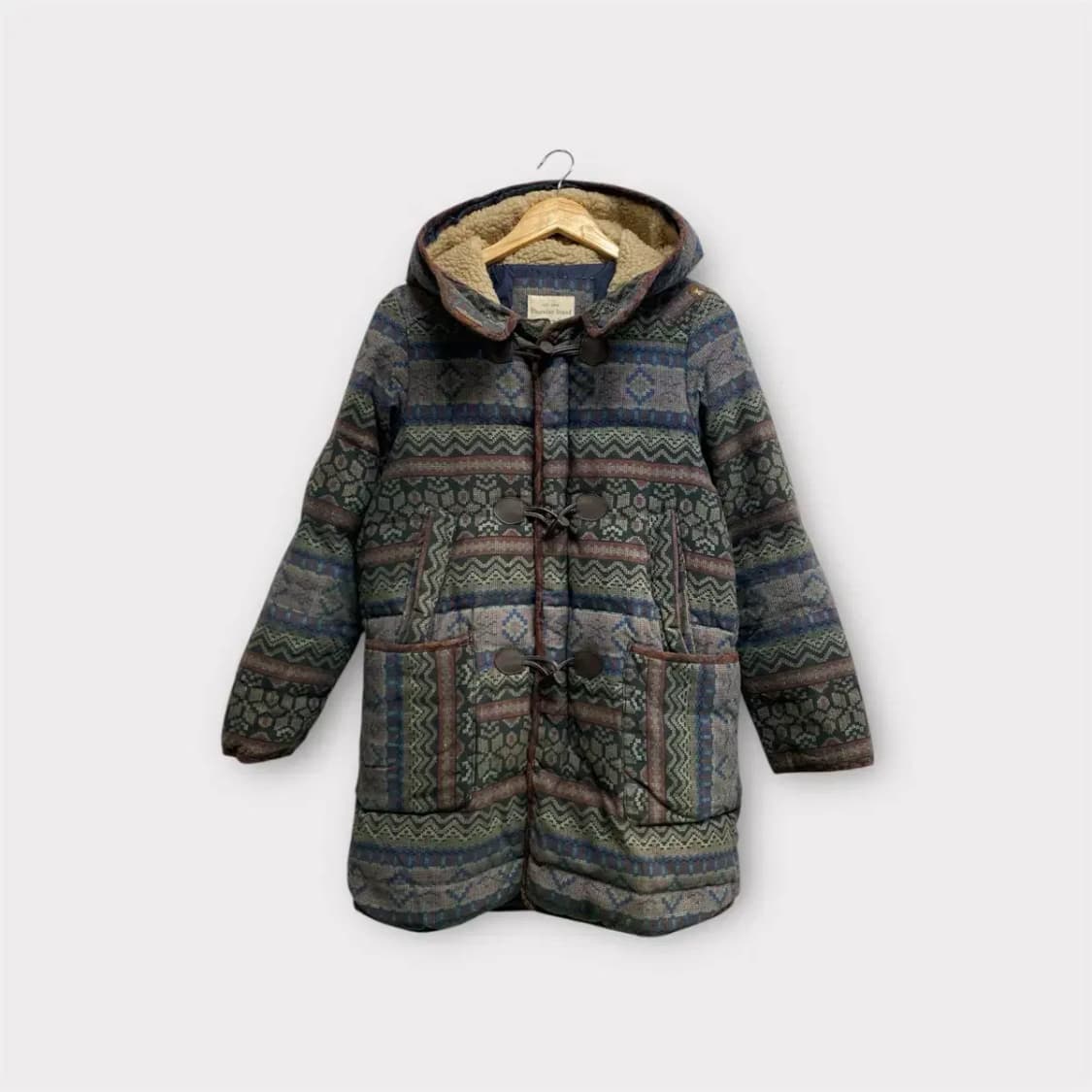 써스데이아일랜드 오리털 페이즐리 패딩코트 S-M 상품이미지1