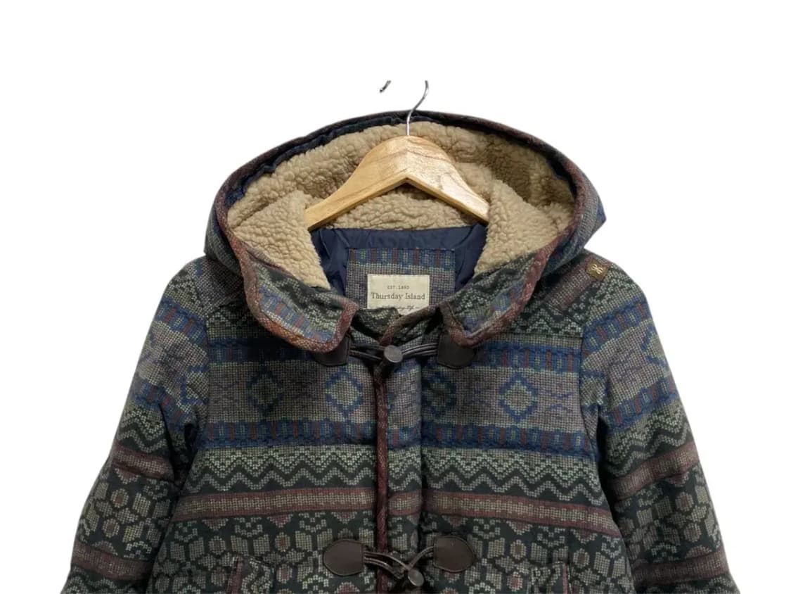 써스데이아일랜드 오리털 페이즐리 패딩코트 S-M 상품이미지2