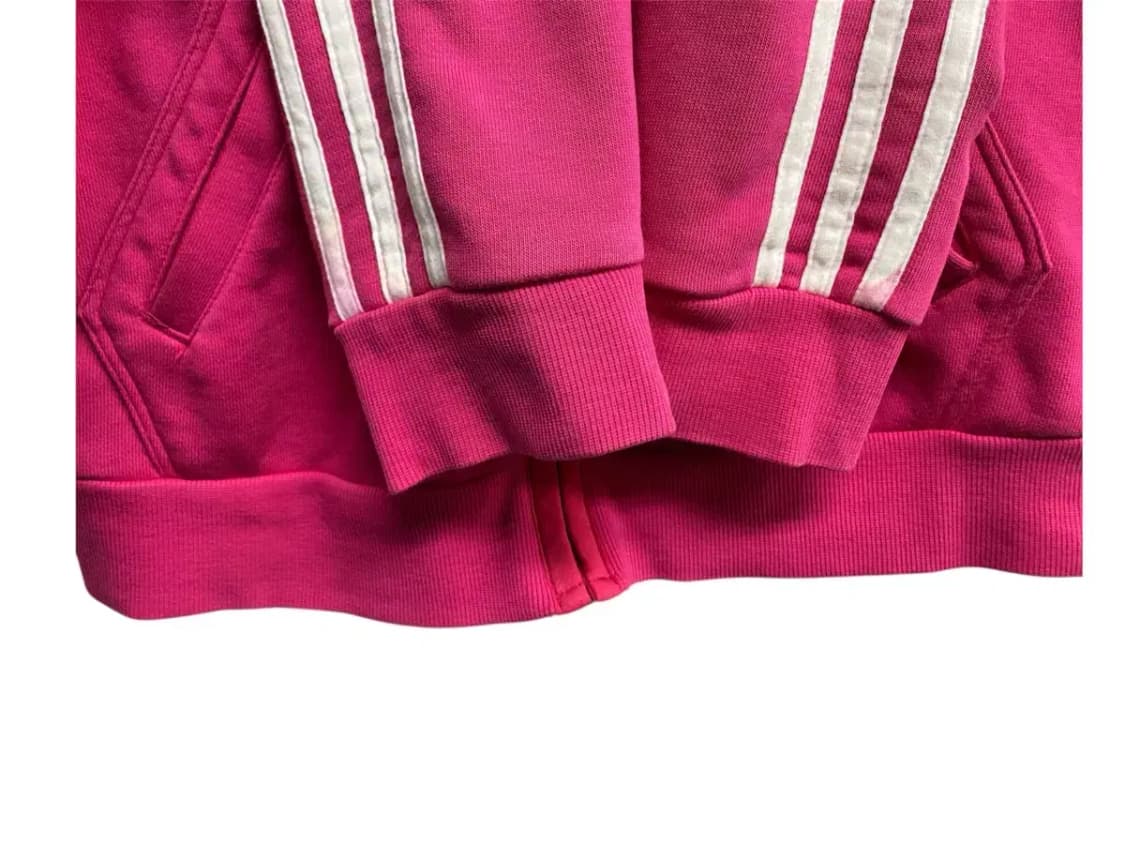 아디다스 핑크 삼선 후드집업 85 상품이미지4
