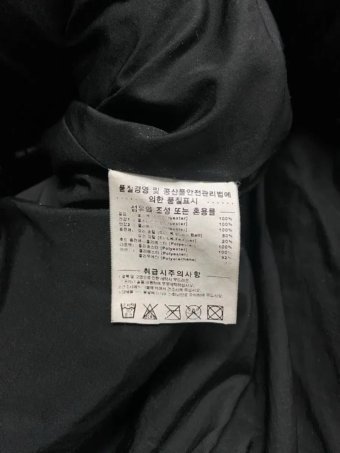 커버낫 COVERNAT 덕다운 롱패딩 L 상품이미지6